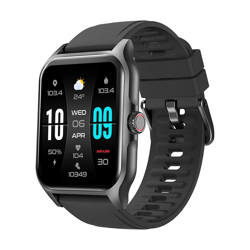 WalkerFit Smart Watch 1 84 Big Screen Fitness Watch for Android Heart Rate Monitor Sleep Stress Waterproof Activity