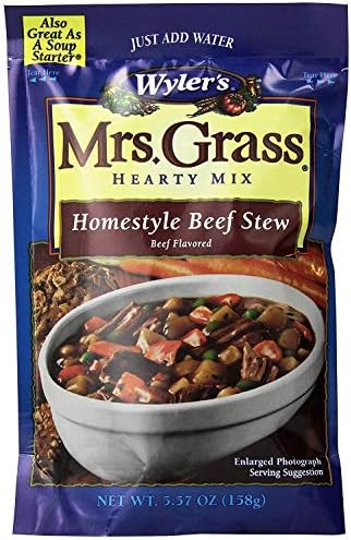 Wyler's Mrs. GrassHearty Soup Mix, Homestyle Beef Stew, 5.57 oz (Pack of 1)