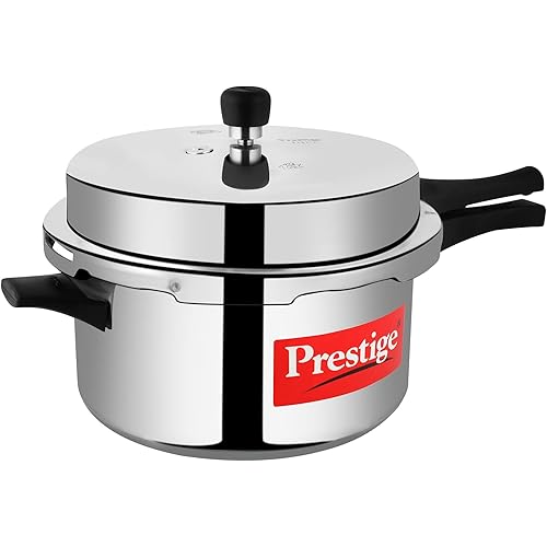 Prestige Popular Pressure Cooker, 7.5 Liter, Silver