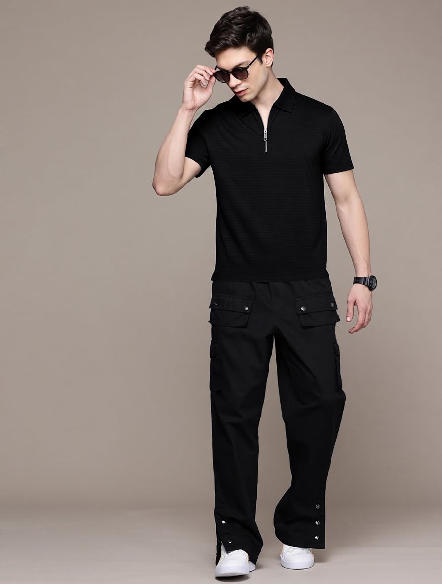 Preneum Men’s Polo T‑Shirt | Comfortable Rich Polycotton, Band Collar, Regular Fit | Stylish & Premium All Day Wear (Available in Plus Sizes) 3