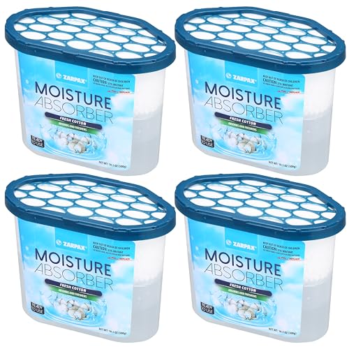 ZARPAX-Moisture-Absorber-Fresh-Cotton-105-oz-Set-of-4 ZARPAX Moisture Absorber Fresh Cotton 10.5 oz - Set of 4 - Image 1
