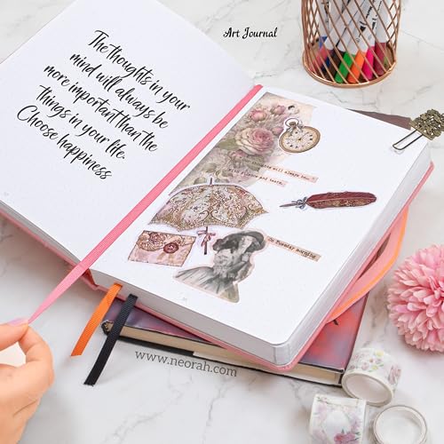 NEORAH A5 – Caderno de arte | Caderno Dotgrid de 200 g/m² | 160 páginas (21 x 14,8 cm) | plano | Bal