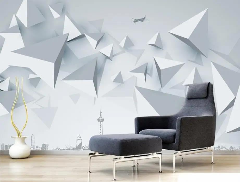 Papier peint mural 3d graphique ILIYA pour transformer votre salle de séjour