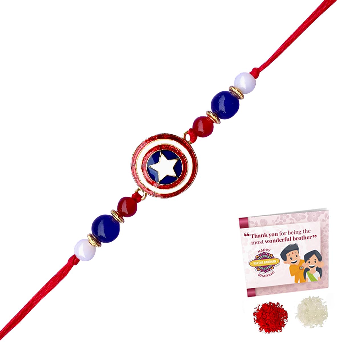 Fabdrap - Superhero Cartoon Rakhi for Kids - Rakhi for Brother/Sister (Captain) (B097K81WRD) Amazon Price History, Amazon Price Tracker