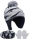 Regalos cálidos para bebés: este adorable juego de calentadores de invierno para bebés es un buen regalo para el cumpleaños del bebé y otros festivales de invierno, como el Día de Acción de Gracias, Navidad, Año Nuevo y más festivales, el diseño clásico hace que sea fácil combinar la ropa