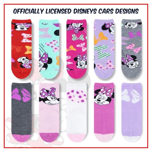 Image of Minnie Mouse Infant Toddler Socks - 10 Pack with Grippers for Ages 6-36 Months