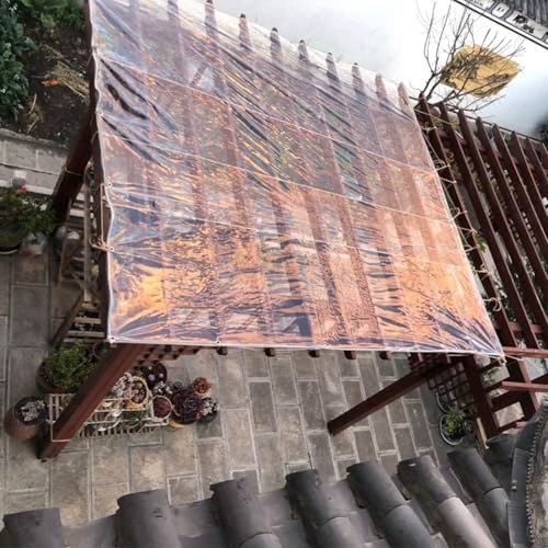Bâche transparente en PVC avec œillets | Bâche de 2,7x3,7m étanche et robuste pour extérieur - 8