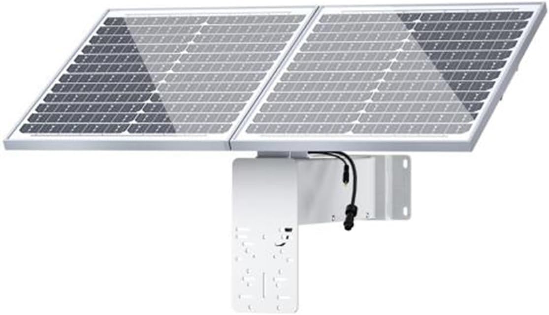 Outdoor Solar Panel, 40W 40AH 12V Battery kit, Adjustable Mount Tilt Rack Bracket for Outdoor IP Camera Wireless WiFi Bridge AP