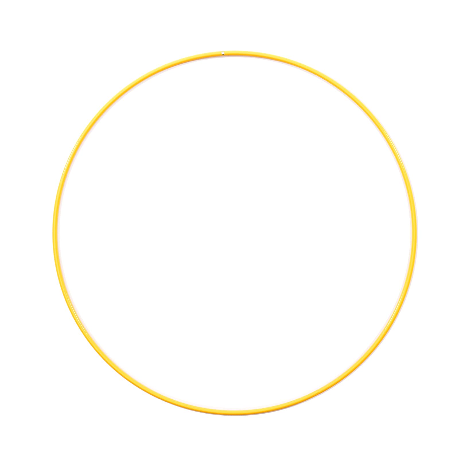 Vaessen Creative Metal Crafts, Yellow, Ø 25 cm or 9.8 in Diameter, 3 mm Thick, Dream Catcher Hoop, Wreath Ring for Macrame Wall Hanging, Crochet, Boho Décor, Wedding Decorations, 25 11019-001