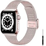 correa apple watch 38mm aliexpress Opciones de Color Clásico: Correa de metal multicolores de moda opcionales para sus elecciones, hacen que su reloj se vea elegante, se usa perfectamente como accesorio en reuniones de negocios y fiestas. Mejore su sentido diario de felicidad sin duda. Perfecto como una delicada correa de regalo para mujeres hombres