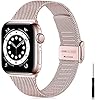 Ouwegaga Vervangende Bandje Compatibel met Apple Watch Bandje 38mm 40mm 42mm 44mm SE, Klassieke Roestvrijstalen Metalen…