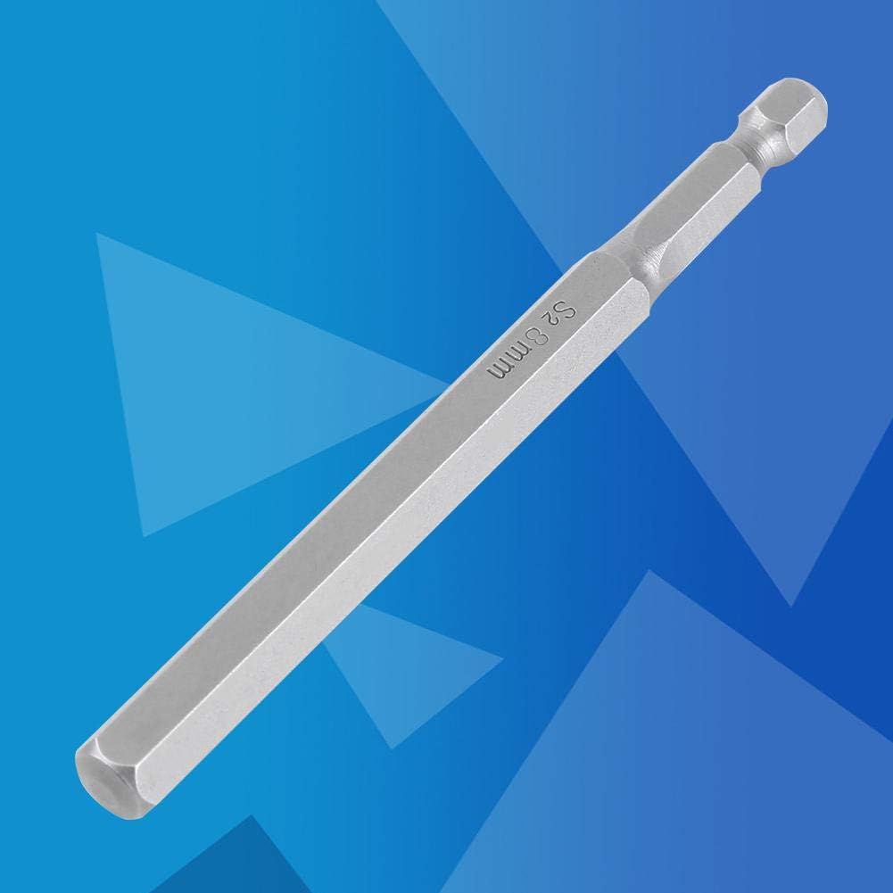 Hex Screwdriver Bit, 6pcs Magnetic Screwdriver Bit Hex Bit (H2.5, H3, H4, H5, H6, H8)100mm with 1/4" Hex Shank