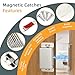 Jiayi Magnetic Catch 4 Pack Magnetic Cabinet Latch 30 lbs Cabinet Door Magnets Closure Stainless Steel Magnetic Door Closures for Kitchen Wardrobe Door Close Closet