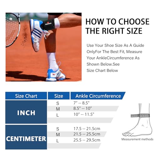 Ankle Brace 2 Pack for Men & Women - Injury Recovery & Pain Relief (Small)