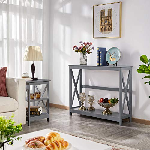 Yaheetech Entryway Table Console Table for Entryway, 2 Tier Narrow