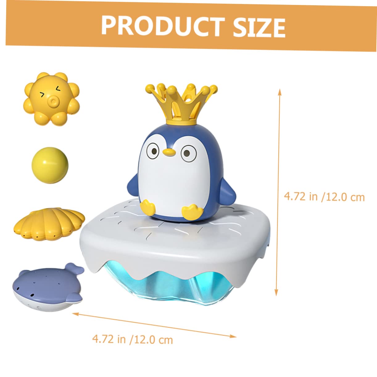 Rociador de Juguete de Baño Pingüino Abs, 1 Juego para Bebés
