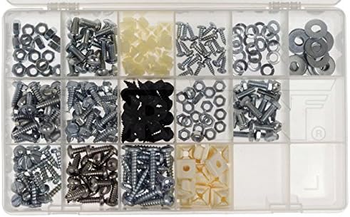 License Plate Fastener Assortment Steel and Nylon 030400