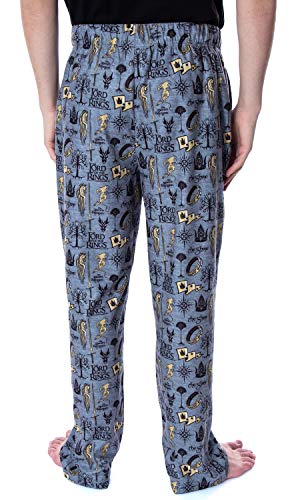 Lord of the Rings Men's Allover Pattern Adult Sleepwear Lounge Bottoms Pajama Pants4