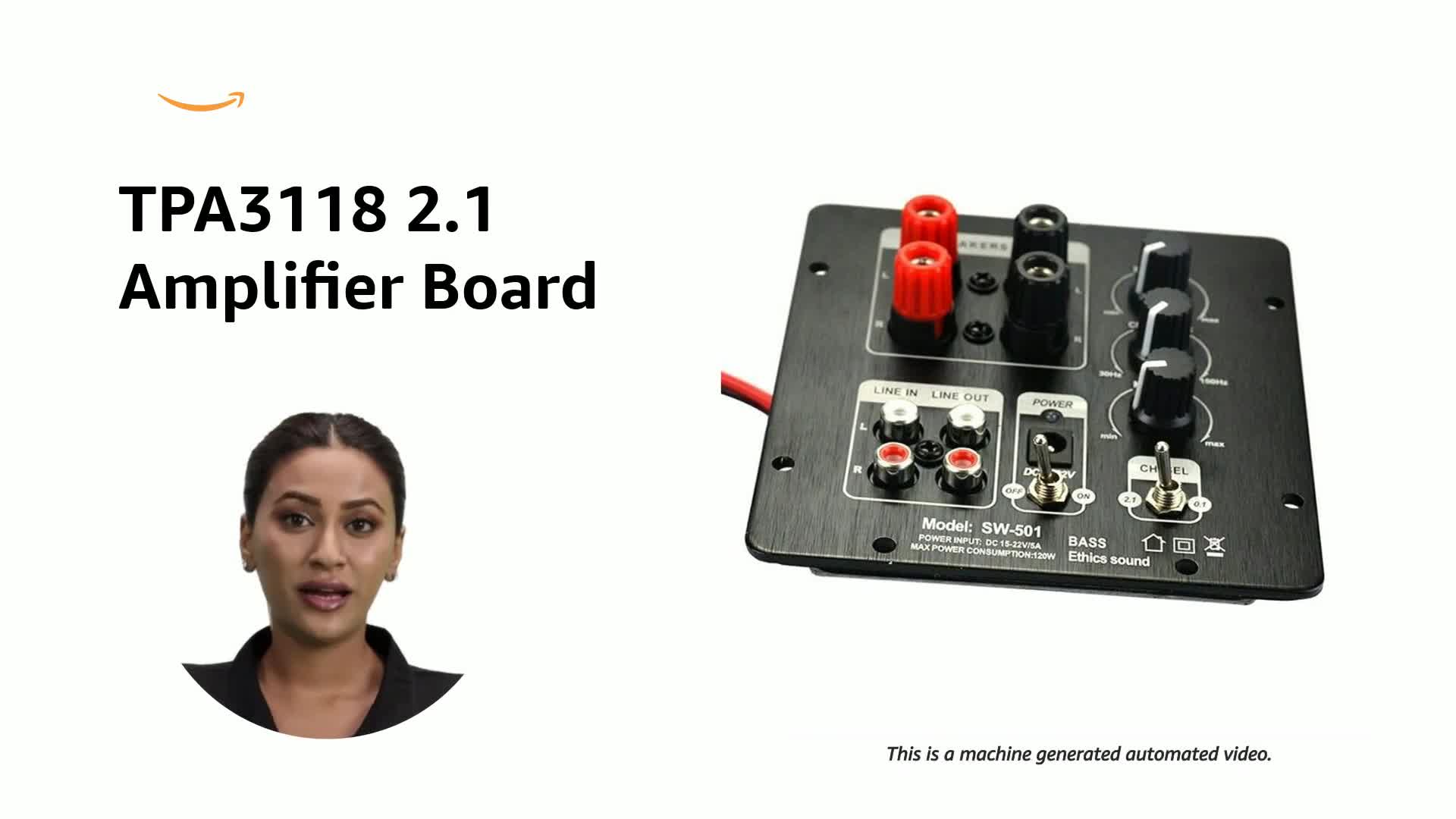 SaiDian 1 Pcs TPA3118 2.1 Amplifier Board Digital Subwoofer SMD