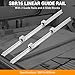 Precision Linear Guide Rail Kit for CNC & Industrial Equipment – 2PCS SBR16-800mm Aluminum Alloy Supported Rails, 4 SBR16UU Ball Bearing Blocks, Smooth Motion, High Wear Resistance