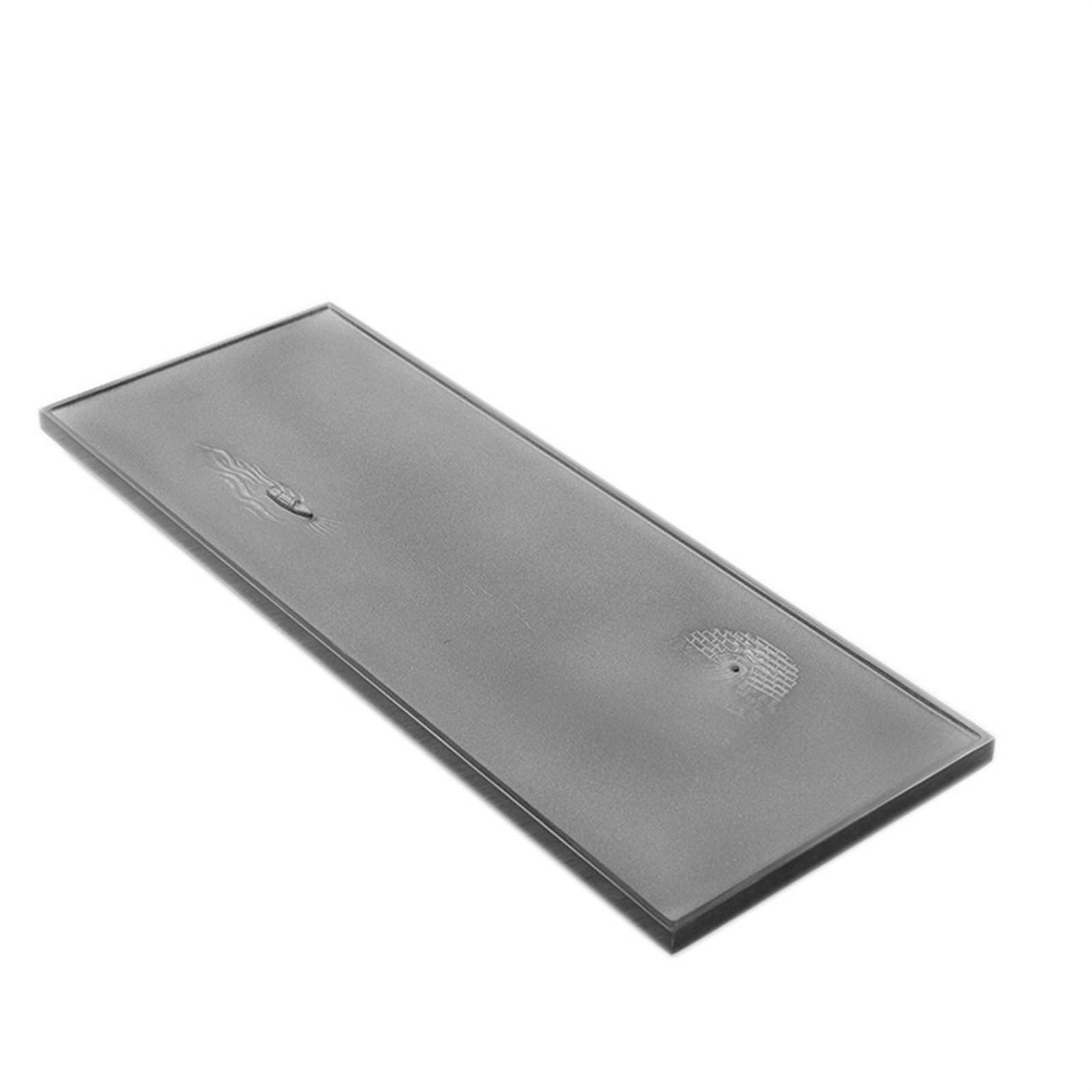 Plateau à Thé Kung Fu Plateau à thé en ébonite naturelle, Relief tridimensionnel, Table à thé domestique Simple, grand plateau à thé de Drainage en pierre rouge noire Table à Thé pour la Maison Platea