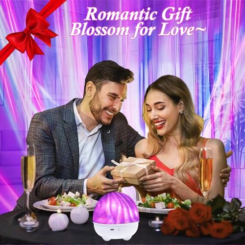 Image of Northern Lights Projector,16 Colors Rechargeable Ocean Waves Night Light,Remote Shower Lamp for Meditation Relaxation,Cute Home Decor Aesthetic,Teen Girls Boys Gifts,Christmas Birthday,Cool Stuff