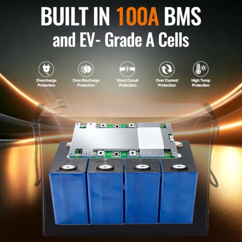 Image of 24V 150Ah LiFePO4 Lithium B-attery, Built-in 100A BMS | 3840Wh Power Output,4000-15000 Deep Cycles , Perfect for Marine, RV, Marine, Trolling Motor, Solar Off-Grid System