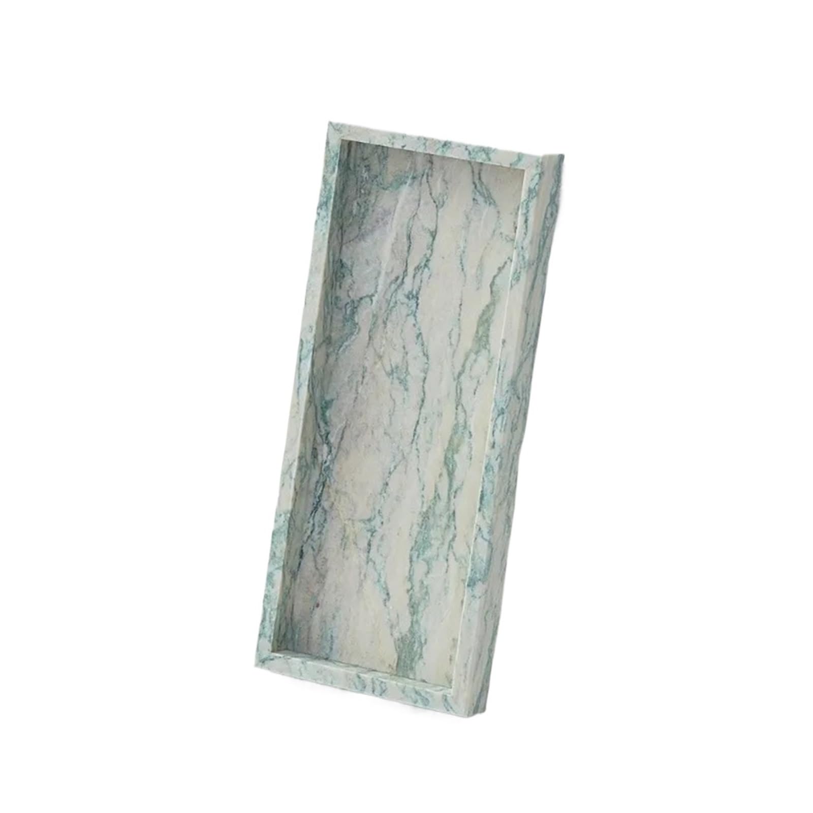 Bathroom Stone Tray Marble Trays Decoration 30X13CM Jewelry Display Tray Bathroom Storage Home(Color1)