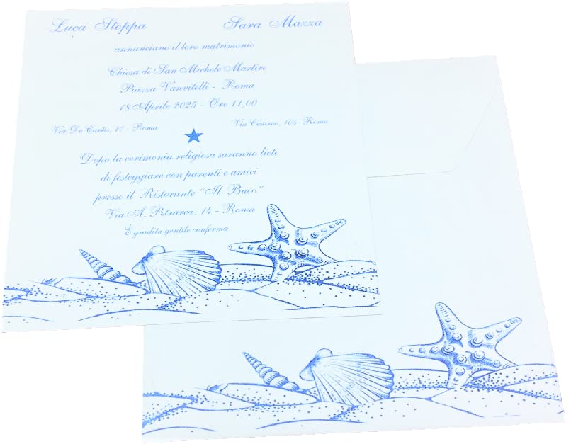 Juego de invitaciones de boda personalizadas 315182 (90 unidades)