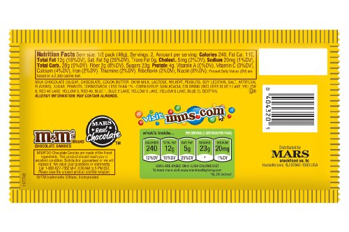 Amazon.com : M&M'S Peanut Chocolate Candy Sharing Size Pouch ...
