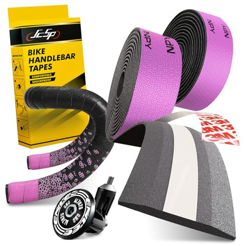 Stuurband, stuurband voor fiets, racefiets, stuur, schokabsorberende anti-zweetband voor MTB-stuur, verbetert de grip van je fiets met deze fietsstuurbanden