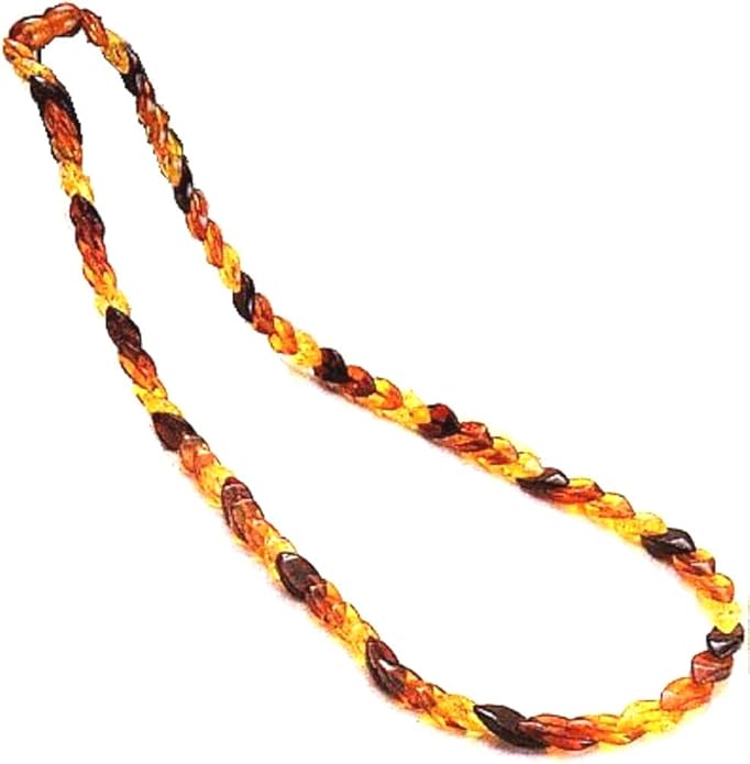 リーフデザイン 琥珀マルチカラーネックレス バルト海 クリスマス