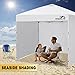 Hisinly Canopy Sidewalls 10x10 ft, 3 Pack Pop Up Tent Walls, Waterproof & UV Protection 210D Oxford, Velcro Easy Install for Event, Outdoor, Party, Camping, White (Sidewalls Only)