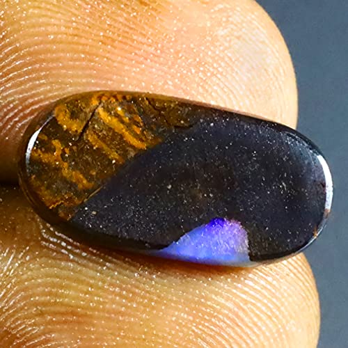 Opale de roche australienne multicolore de 18 x 9 mm pour pendentif bohème chic