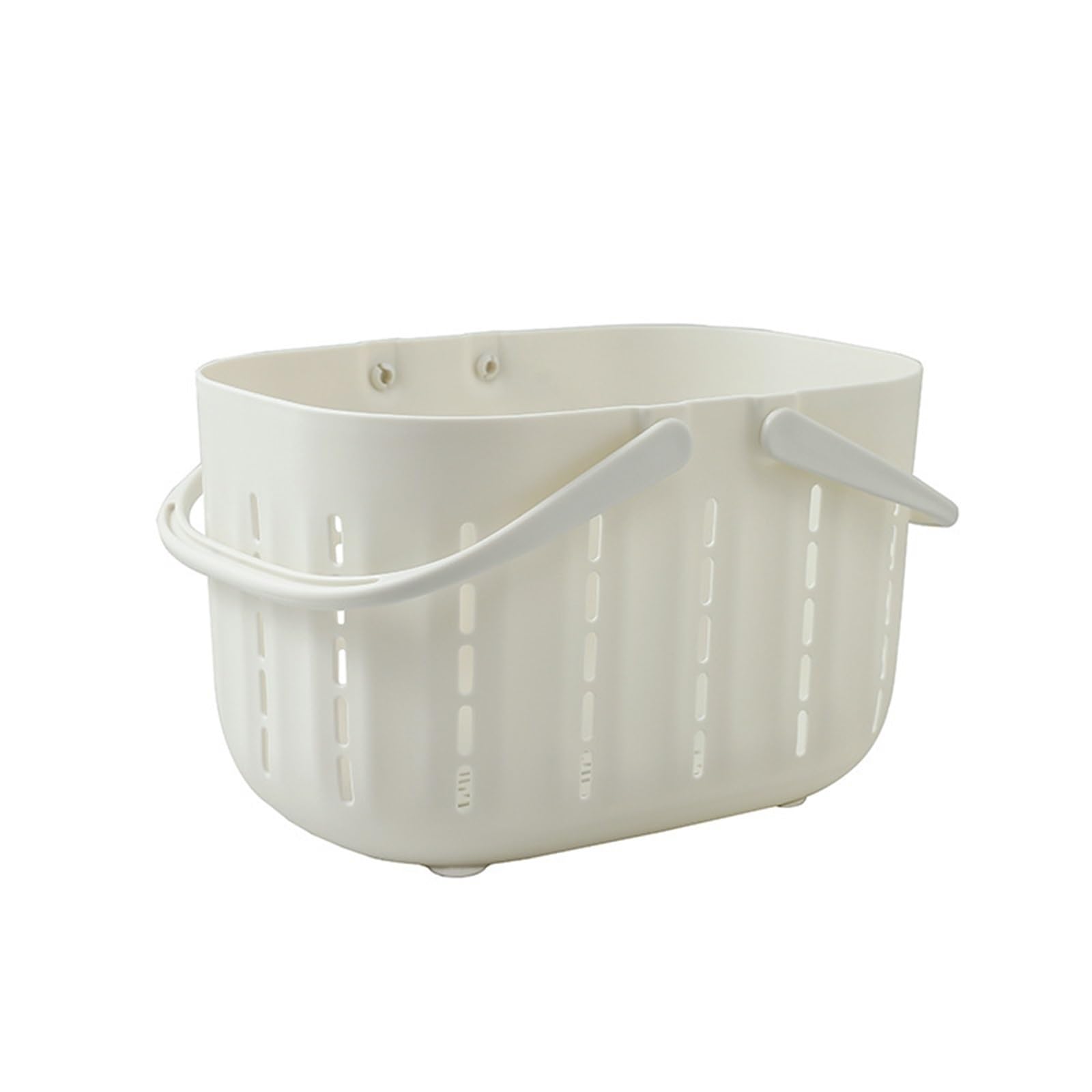 Cesta de ducha portátil con asas, cesta de almacenamiento ligera B para ducha, inodoro y habitación