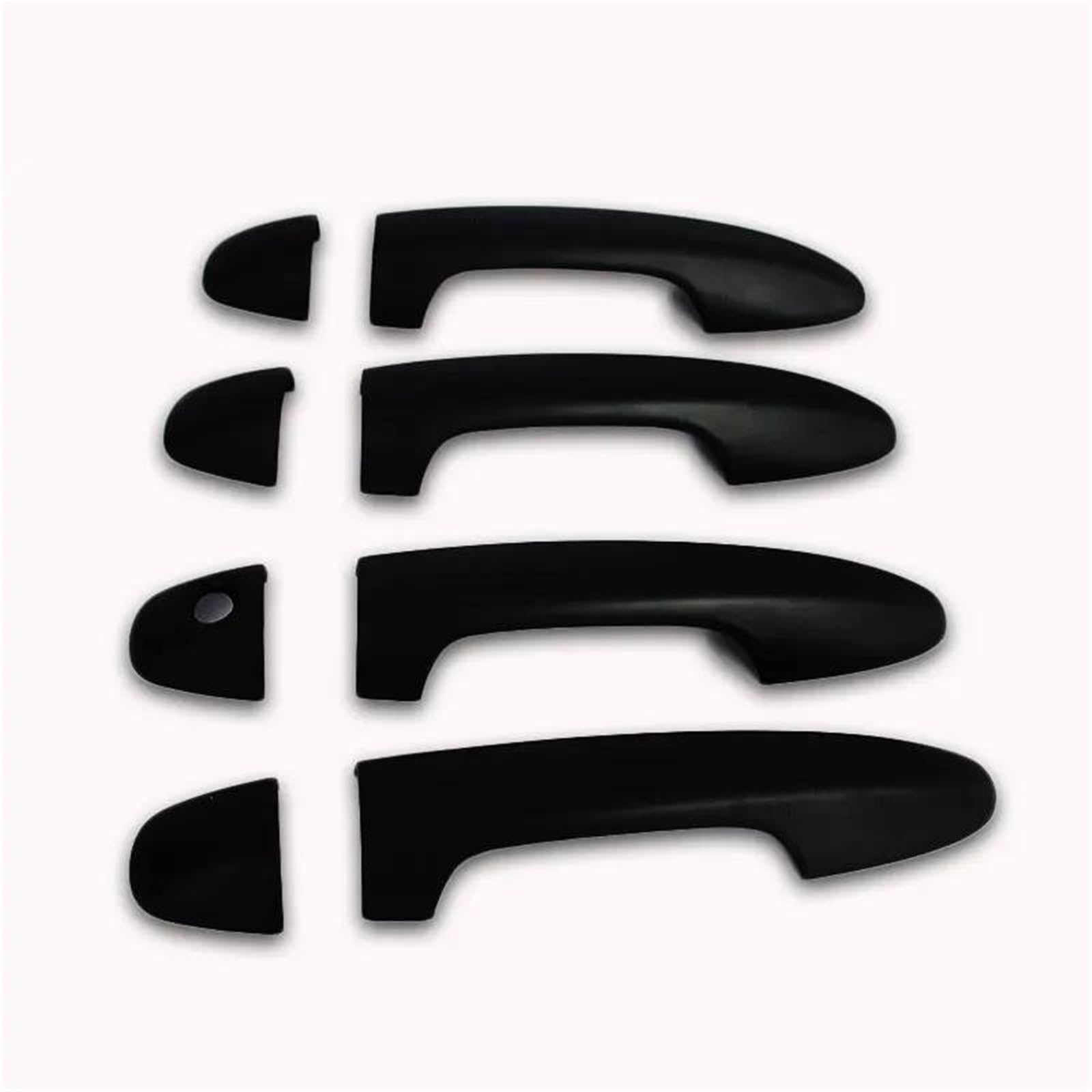 Piwine Type A Car Accessories Abs Black Door Handle Cover Styling For Hilux For Revo For Rocco 2016 2017 2018 2019 2020 2021 4X4 4X2(Type A)