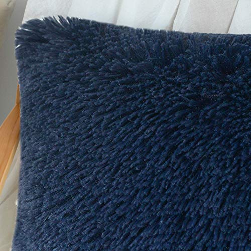 Image of Lumbar Faux Fur Throw Pillow Covers for Couch Decorative Pillows 12x20