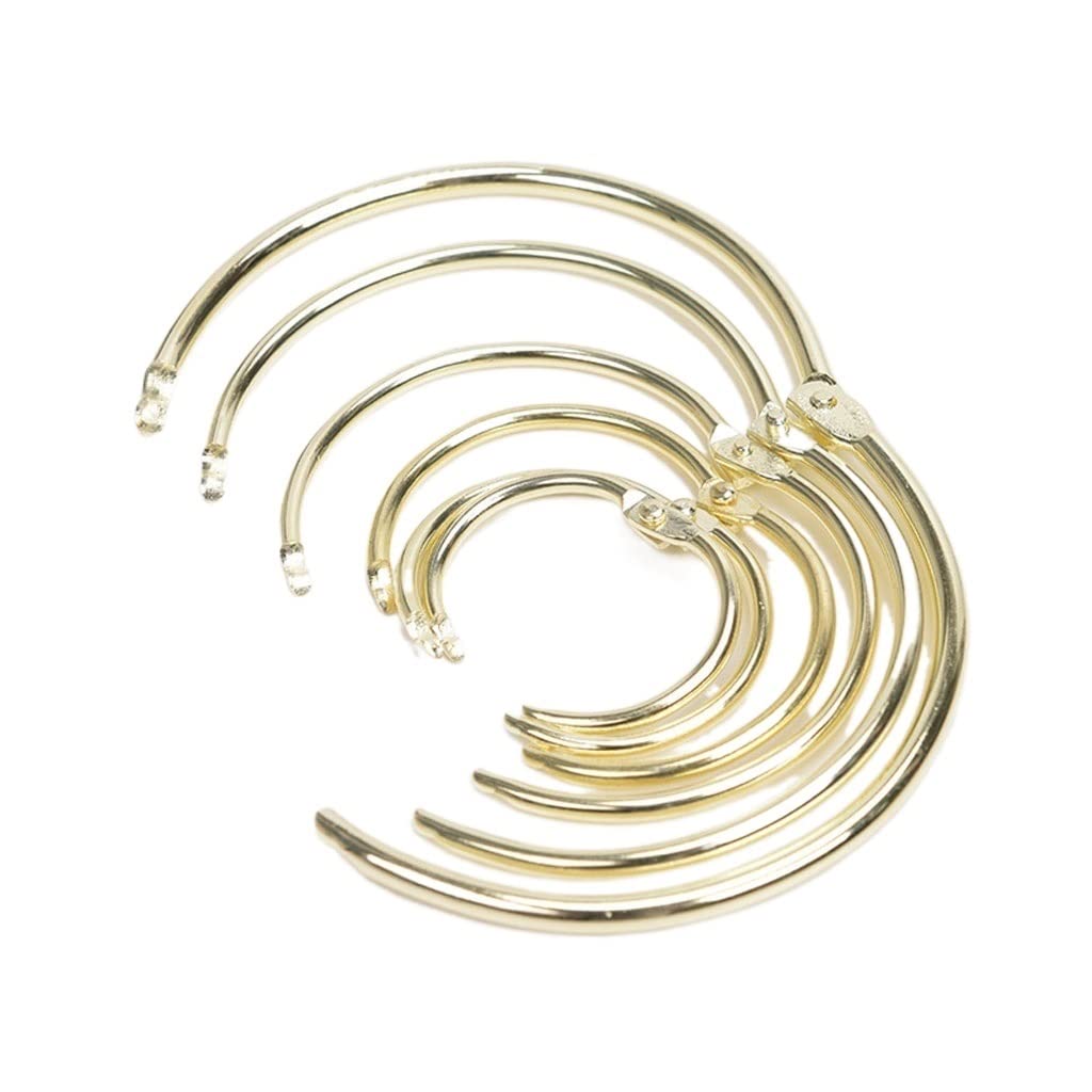 Anillos de Cortina Ganchos para Cortina de Ducha Anillos divididos, Anillos de Cortina de Ducha de Acero Inoxidable y Ganchos para Cortinas de Barras de Ducha de baño-Juego de 10 Anillo de encuadern