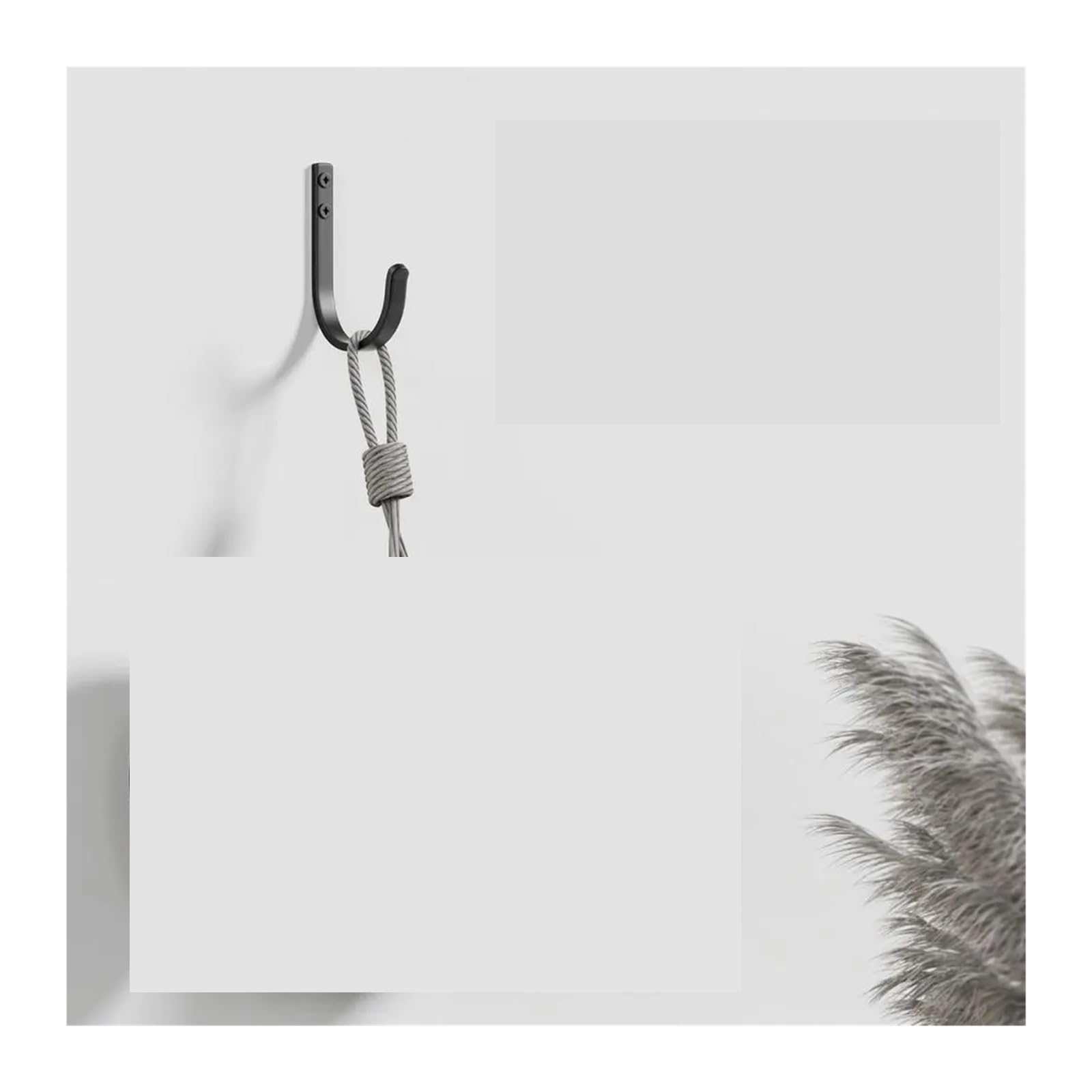 Ganchos Para Colgar Puerta Ganchos for Colgar Abrigo, Exterior, Armario, Puerta, Baños, Mochila, Bata, Negro 5 P
