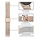 TRUMiRR Watch Band for Fossil Women's Gen 5 Julianna, Mesh Woven Stainless Steel Watchband Quick Release Strap Rose Gold Bracelet for Fossil Women's Gen5 Julianna Smartwatch