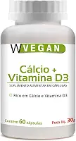 W Vegan Calcio + Vitamina D3 2.000 Ui 60 Capsulas Wvegan Vegano Cálcio