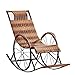 Produktbild Möbel Dekoration Lazy Stuhl Schaukelstuhl Chinese Recliner Home Modern Adult Freizeit Rattan Stuhl Balkon Schaukelstuhl Älterer Siesta Stuhl Atmungsaktiver und bequemer gewebter Schaukelstuhl (Farb