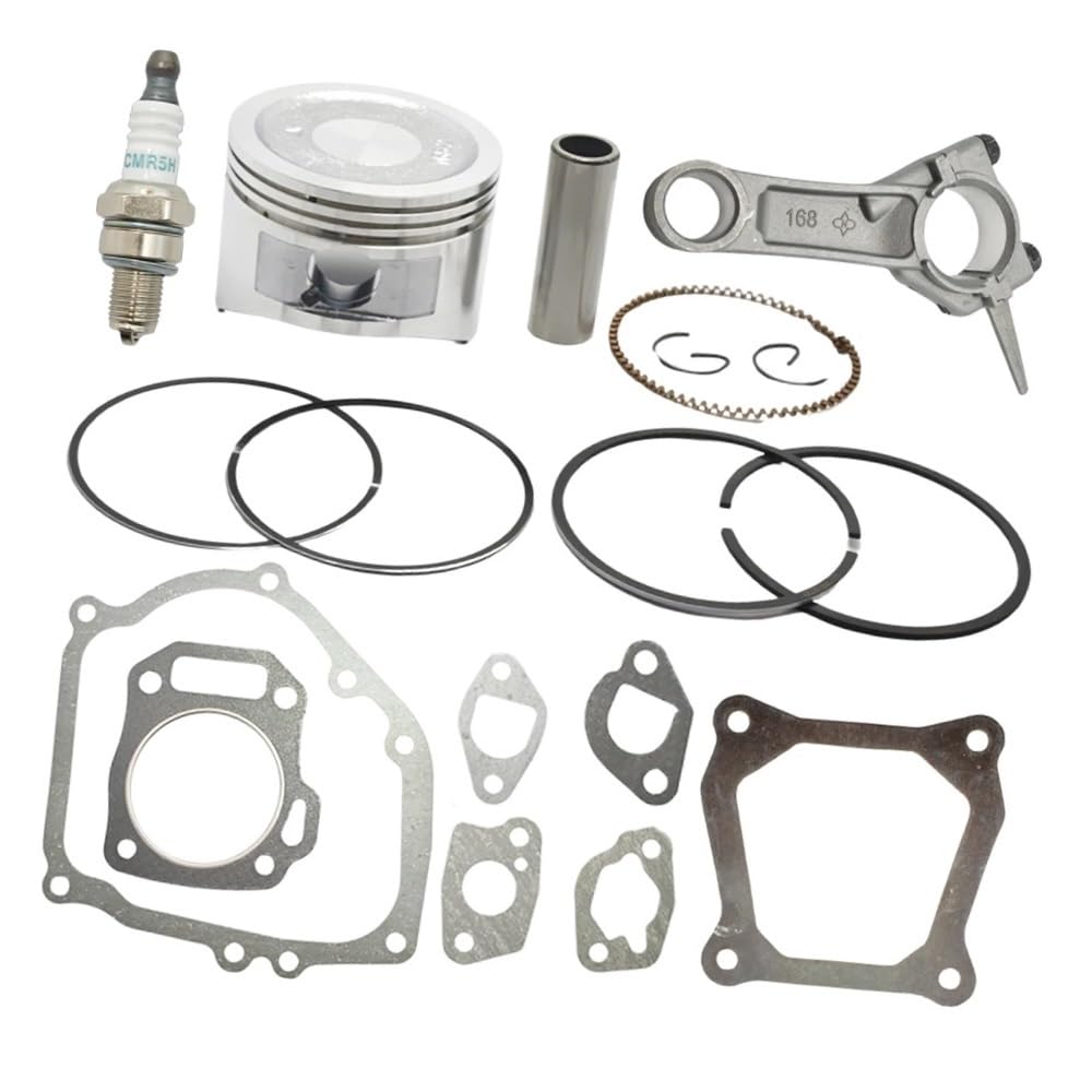 Ajuste for GX160 68mm Kit de Anillo de pistón con biela Juego de Juntas Completas 5,5 HP generador de 4 ciclos Motor Agua