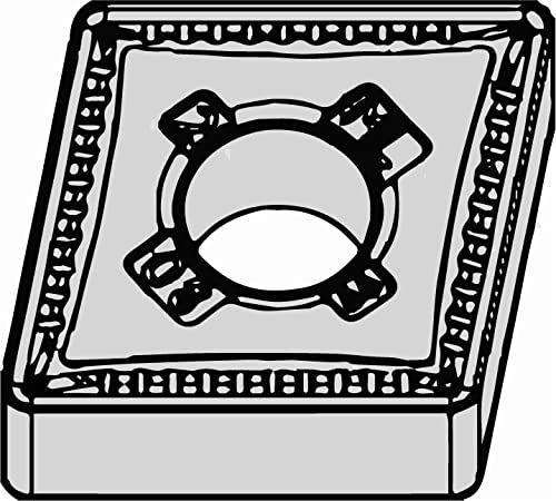 WIDIA CNMG433ML WP25CT Victory CNMG-ML High Performance Turning Inserts, Carbide, 0.047" / 1.2mm Radius, Medium Light, Grade WP25CT