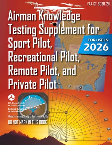 Airman Knowledge Testing Supplement for Sport Pilot, Recreational Pilot, Remote (Drone) Pilot, and...
