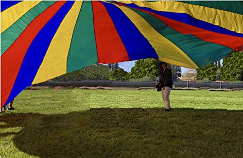 Cintz Play Parachute 20 Feet with 20 Handles Tent Children Birthday Party Games - Thumbnail 3