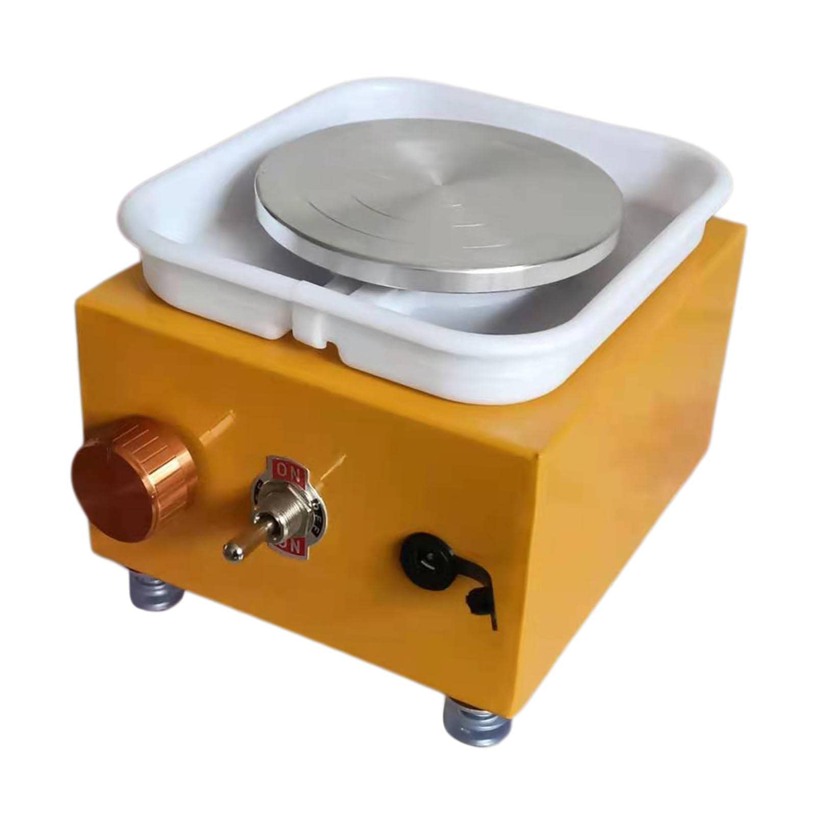 VELURA Electric Pottery Wheel Clay Making DIY Turntable Tray for Adults Yellow|1 Pottery Wheel| Pottery Wheels| Ceramics & Pottery | Sculpting, Molding & Ceramics |Crafts-picture-22