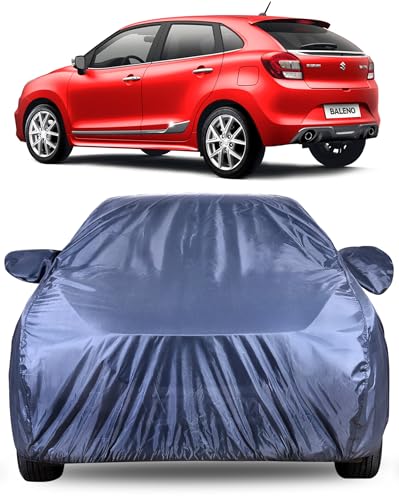 Image of Autofact Premium Car Cover for Baleno 2015-2021 | All Weather Water-Resistant Full Body Car Cover | Light-Weight Triple-Stitched Outdoor Shield with UV Protection, Dustproof & Heat-Resistant