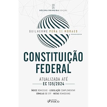 Capa do livro Constituição federal - 11ª Ed - 2025: Atualizada até a EC 135/2024