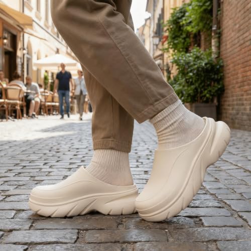 Image of Unisex Waterproof Winter Slippers for Outdoor, Fuzzy Lined Non-Slip Snow Boot House Shoes with Rubber Sole, Indoor Outdoor Comfort for Cold Weather